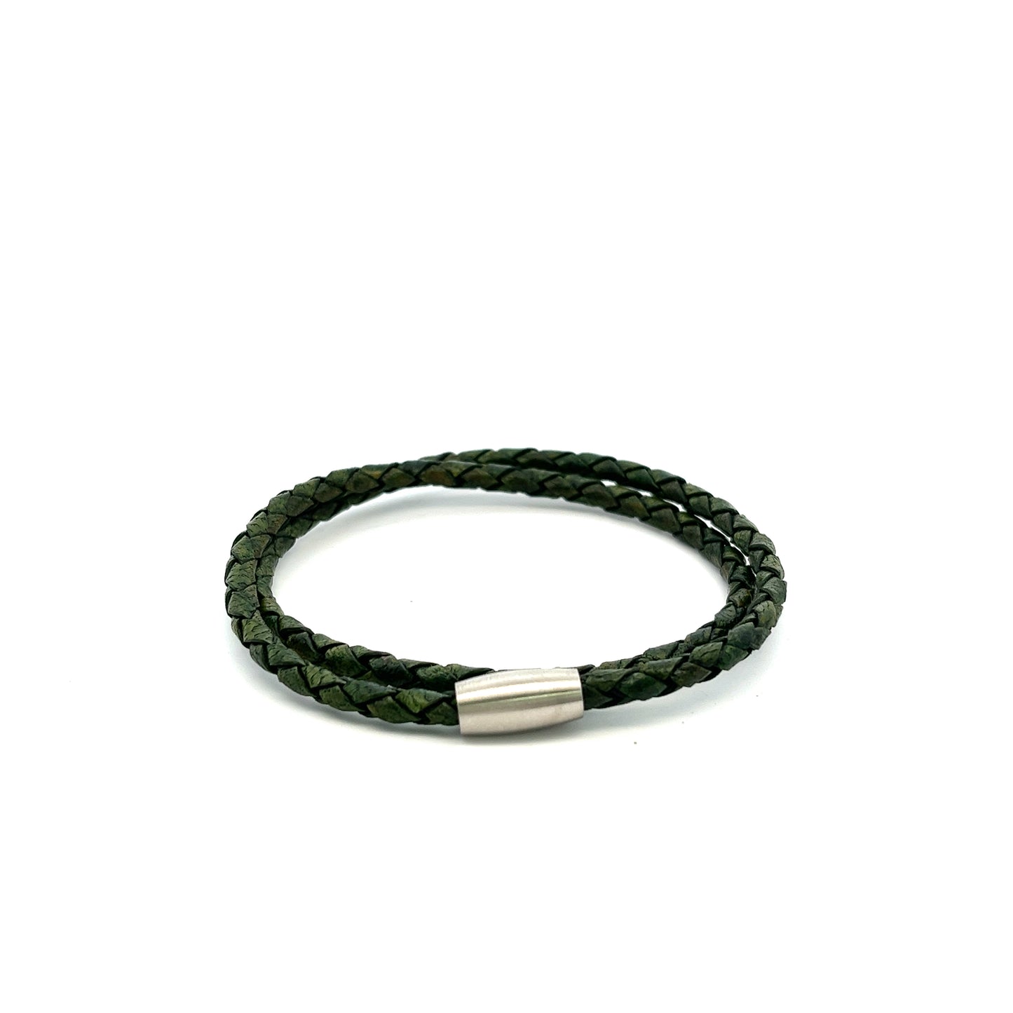 Double Twirl Leather Bracelet