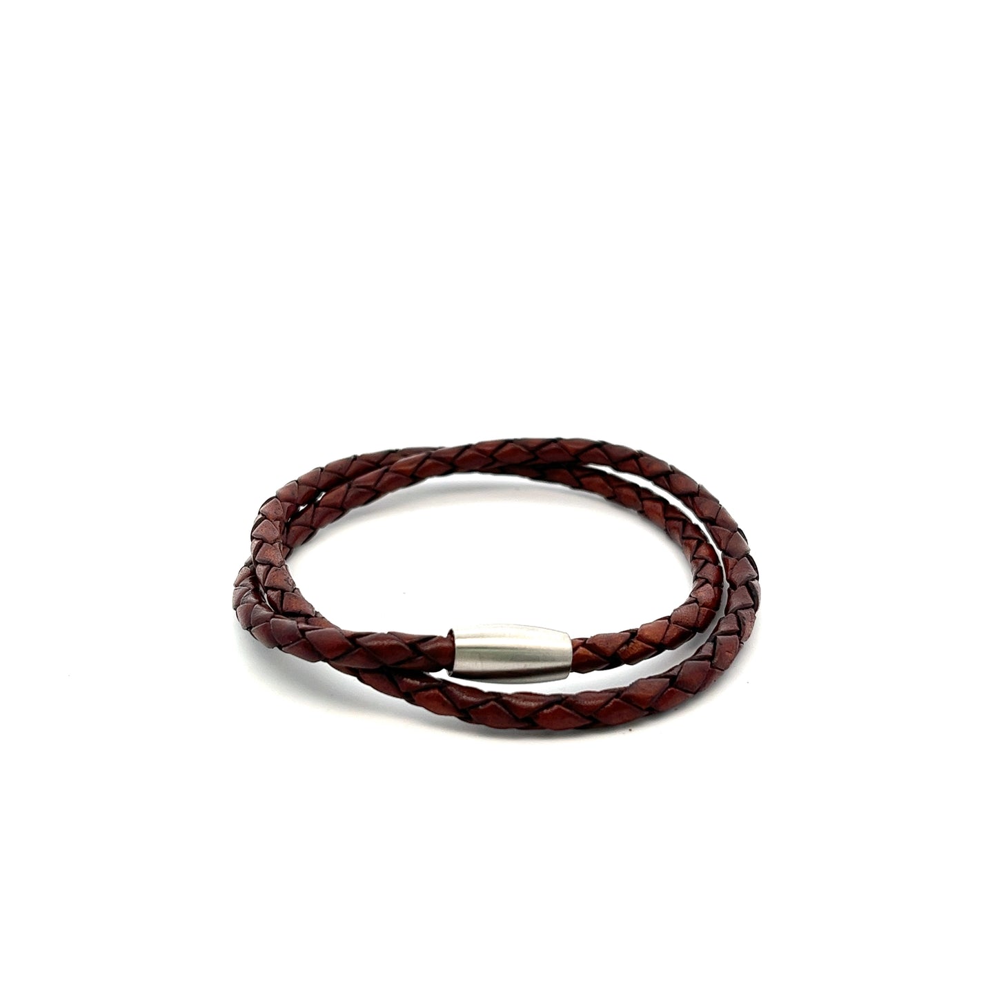 Double Twirl Leather Bracelet