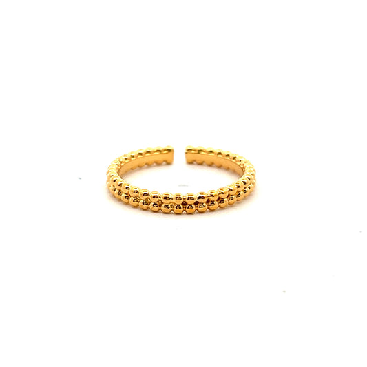 Double Cleef Ring In Gold