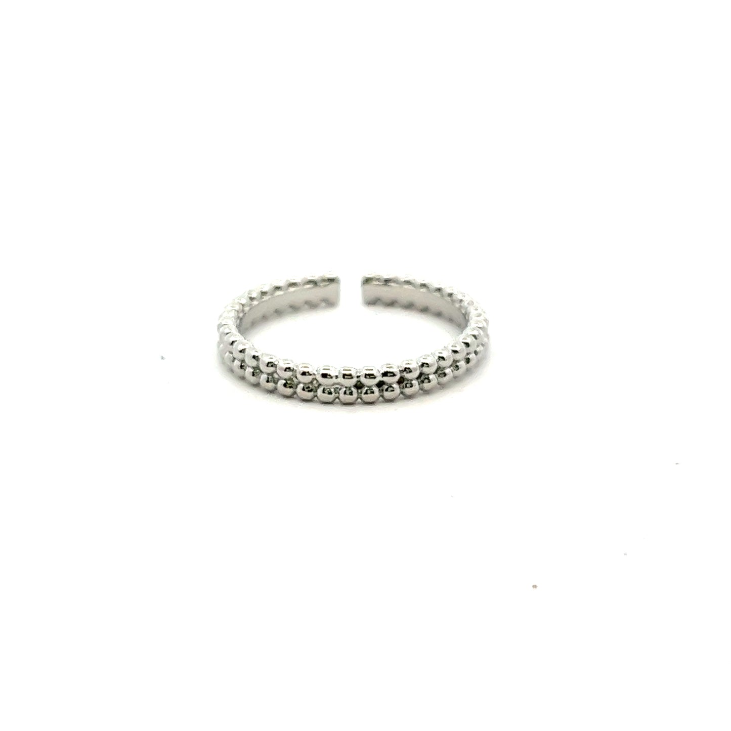 Double Cleef Ring In Sliver