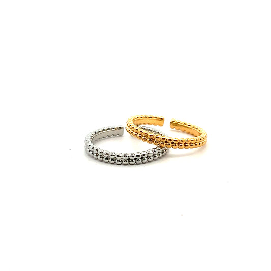 Double Cleef Ring In Gold