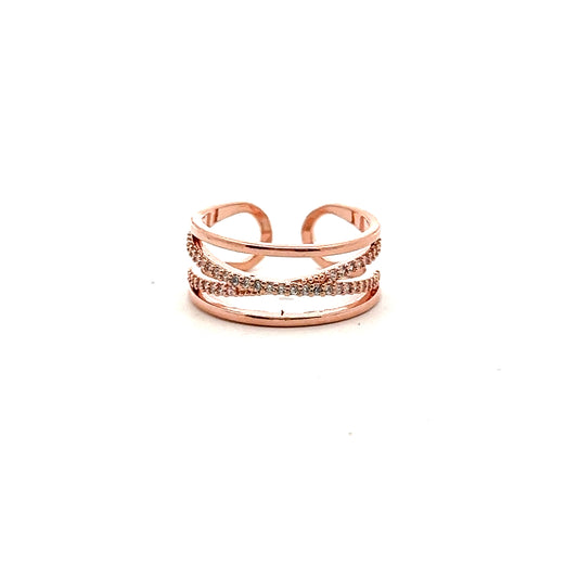 CC Diamante Ring In Rose Gold