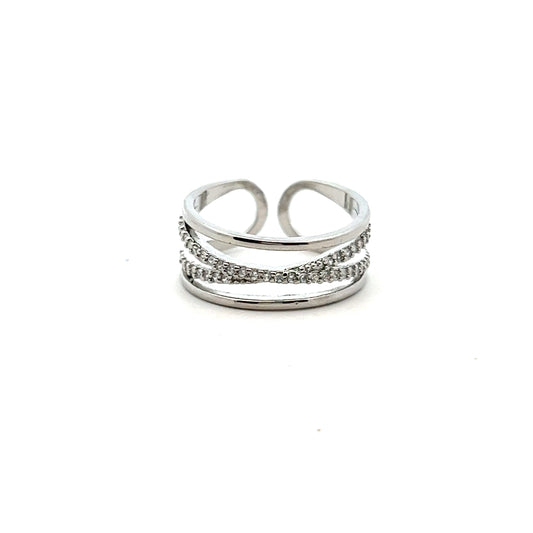 CC Diamante Ring In Sliver