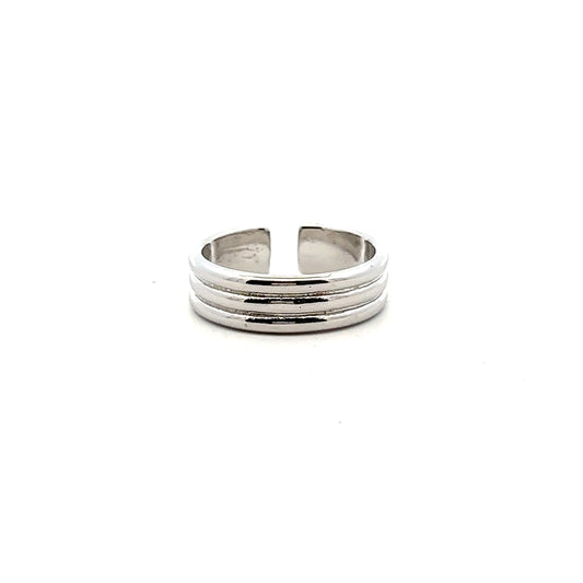 Plain Strada Ring In Sliver