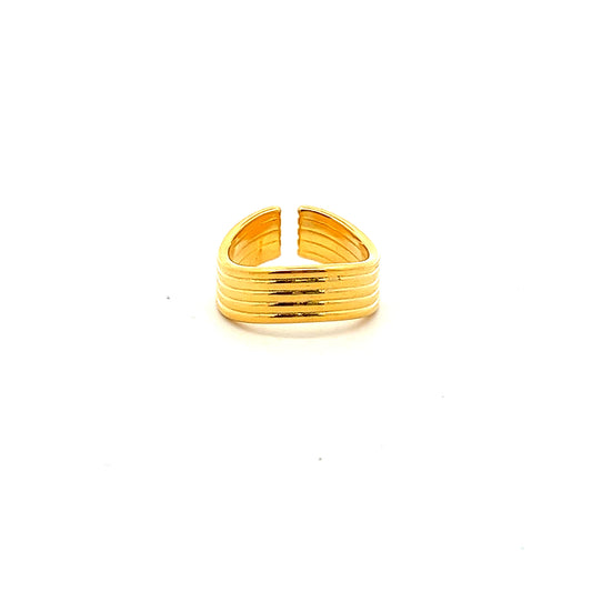 Curve Strada Ring In Gold