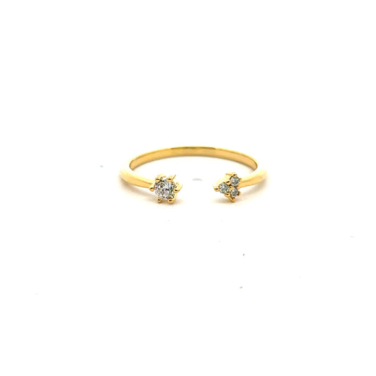 Duo Diamante Ring In Gold