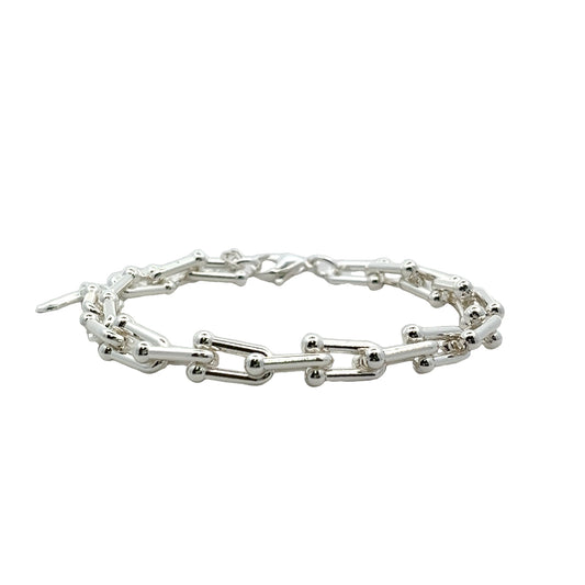 Chaine Thin Bracelet In Sliver