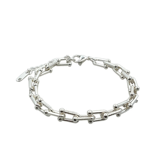 Chaine Thin Bracelet In Sliver