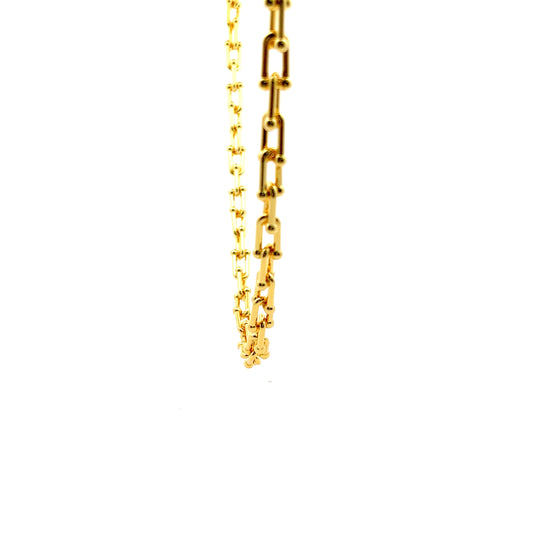 Chaine Thin Necklace In Gold