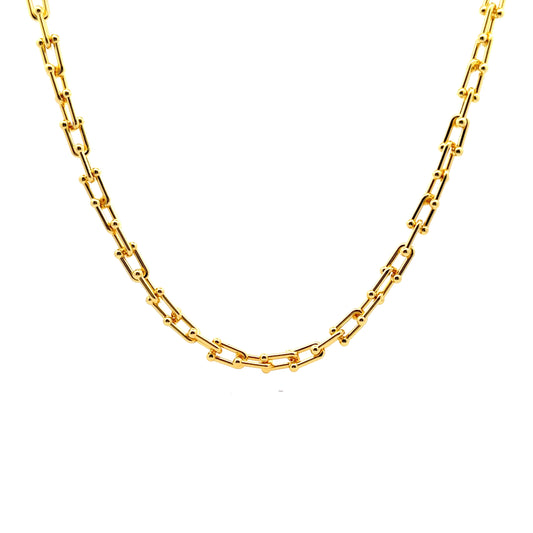 Chaine Thin Necklace In Gold