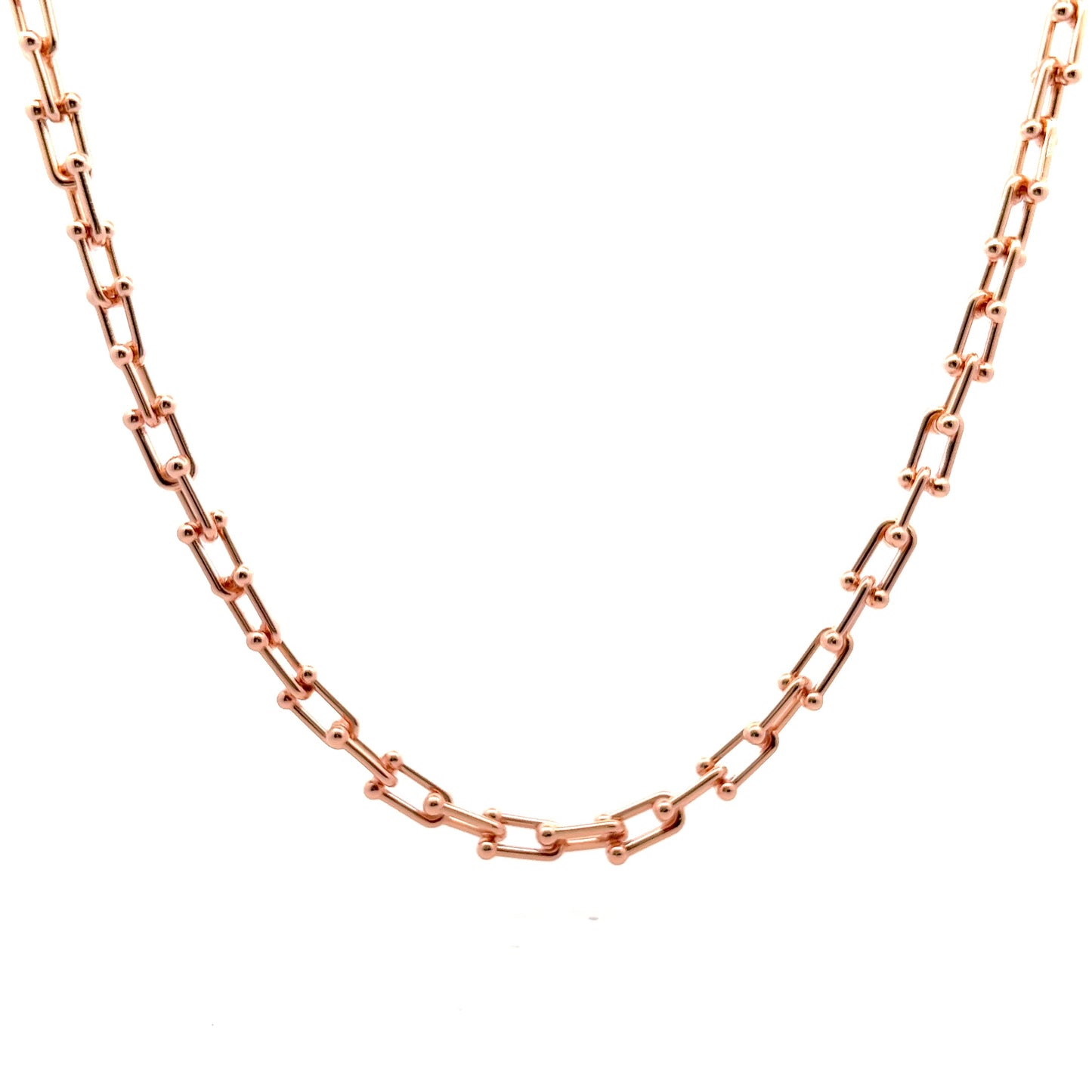 Chaine Thin Necklace In Rose Gold