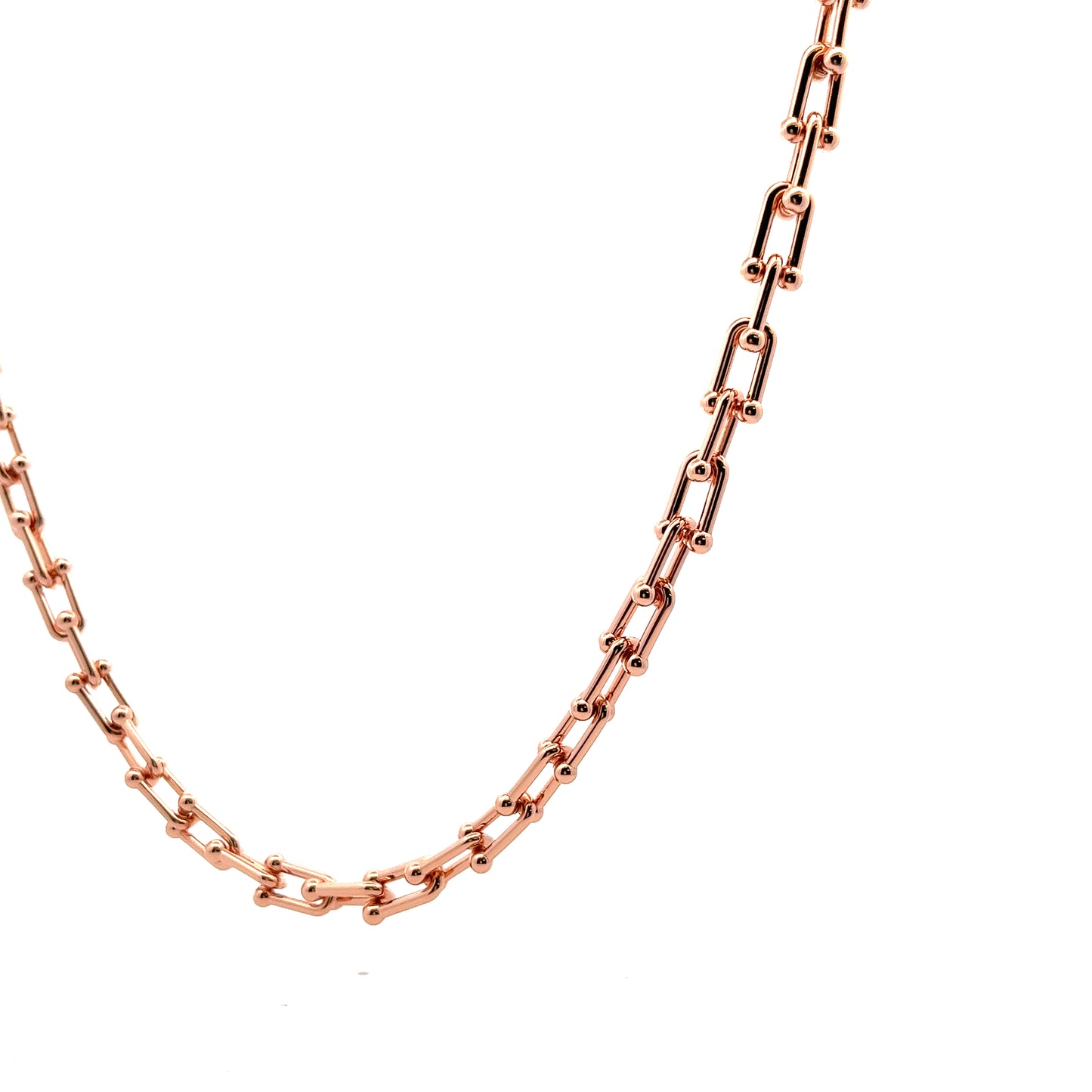 Chaine Thin Necklace In Rose Gold