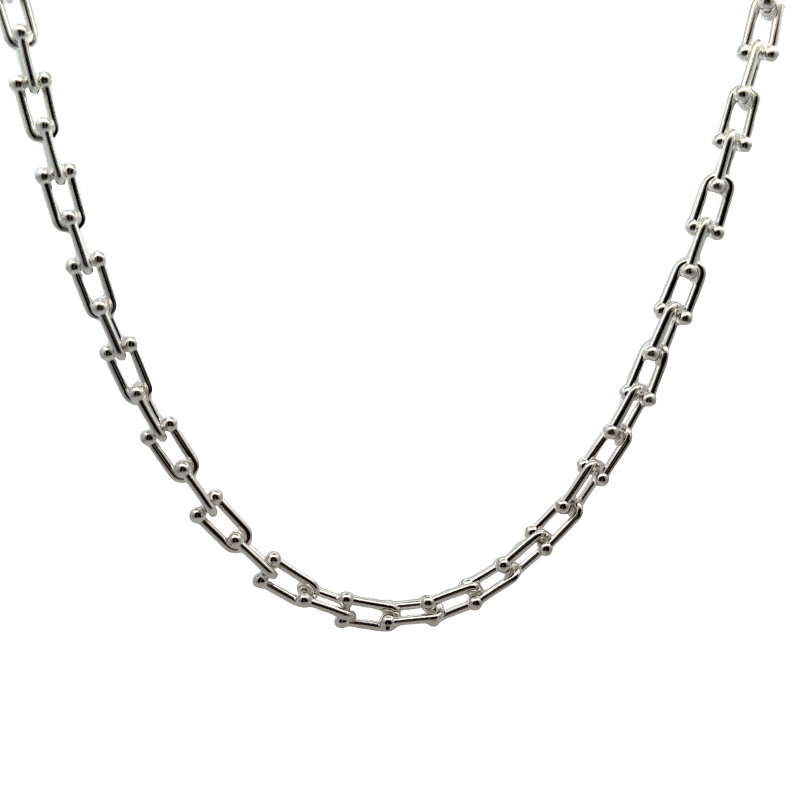 Chaine Thin Necklace In Sliver