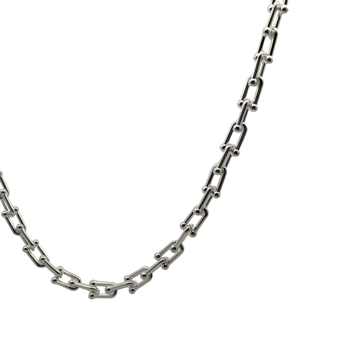 Chaine Thin Necklace In Sliver