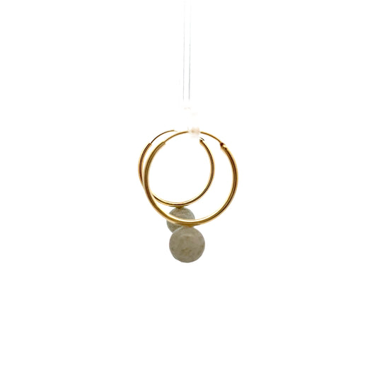Labradorite Hoops