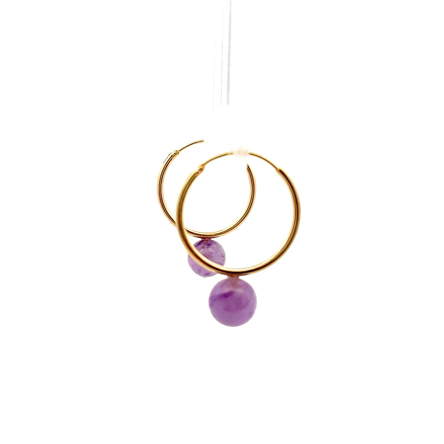 Amethyst Hoops