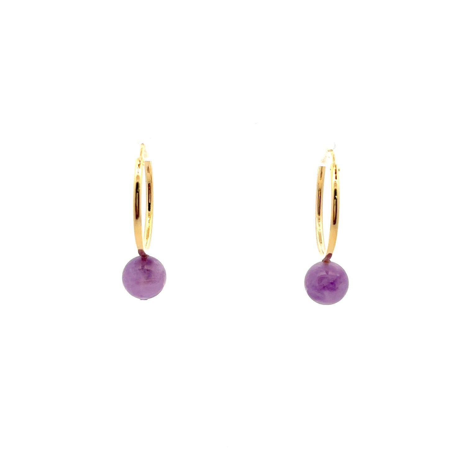Amethyst Hoops