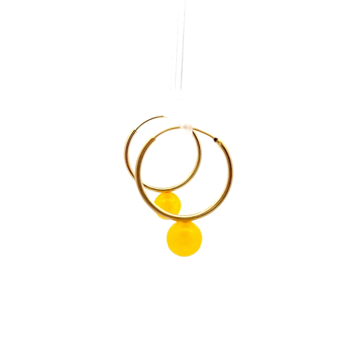 Yellow Aventurine Hoops