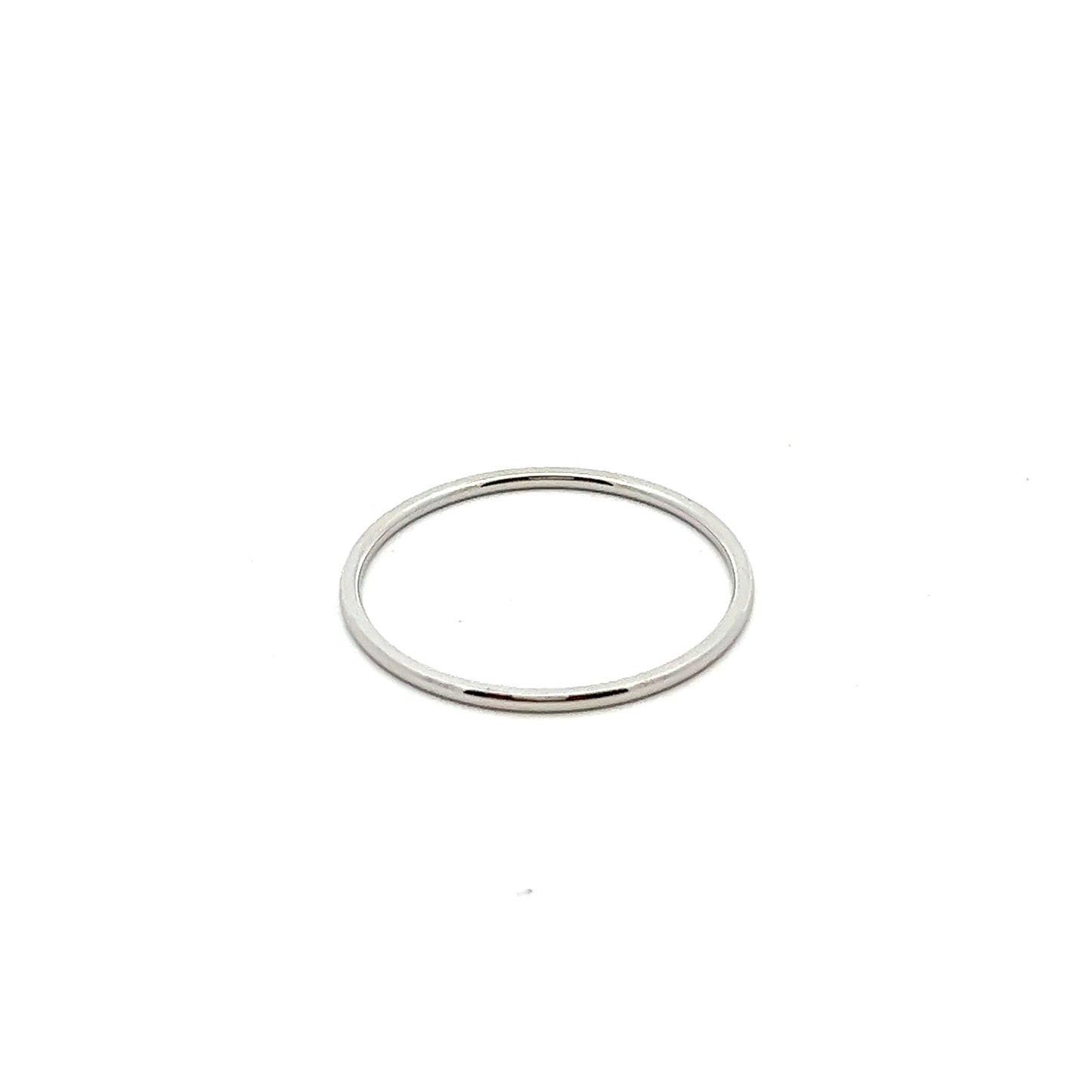 Plain Thin Ring In Sliver