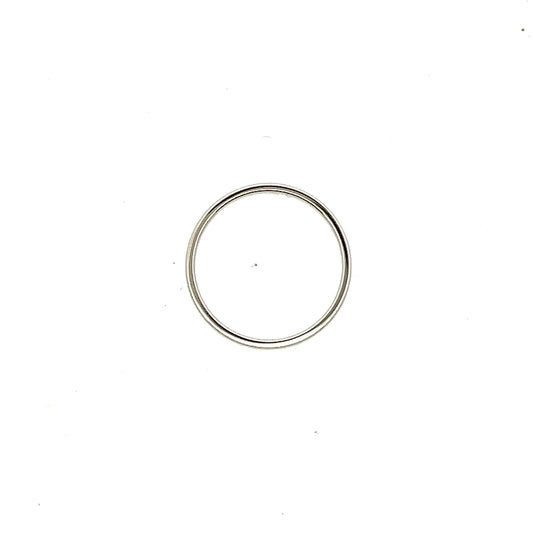 Plain Thin Ring In Sliver