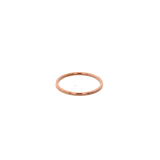Plain Thin Ring In Rose Gold