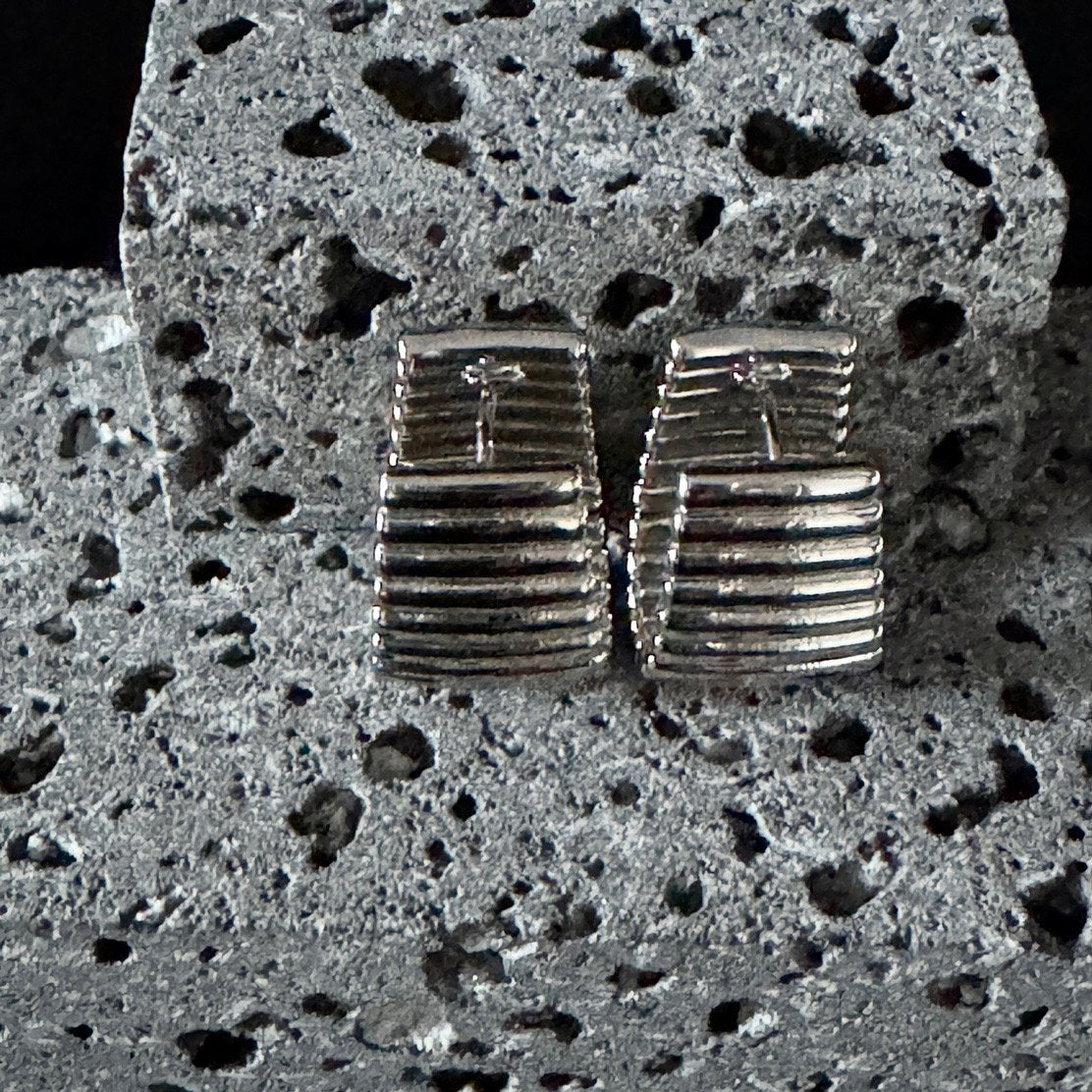 Lap earrings in silver