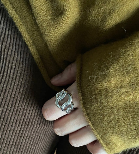 Emily Grande Ring Silver