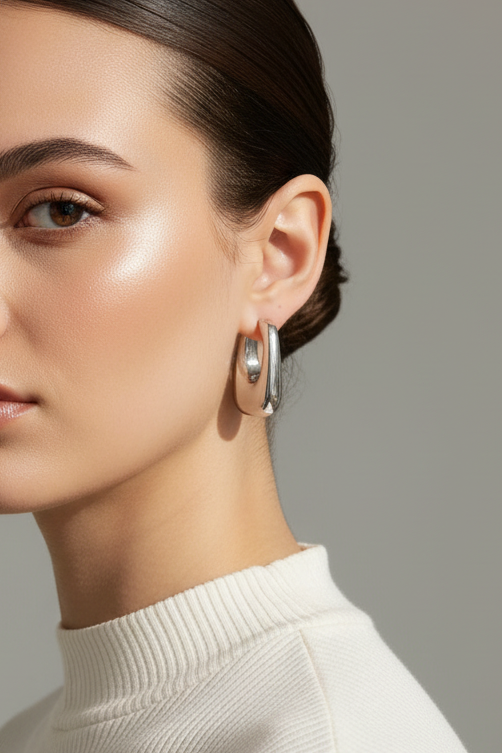 Caboo Earrings Silver