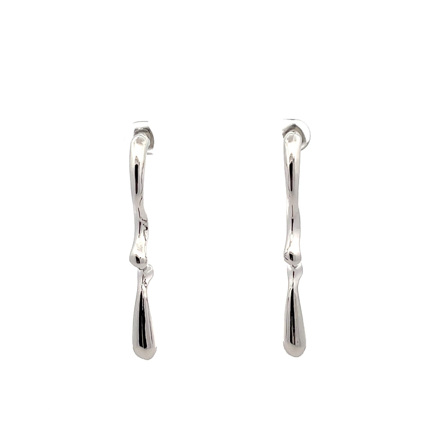 Ziggy Earrings In Sliver