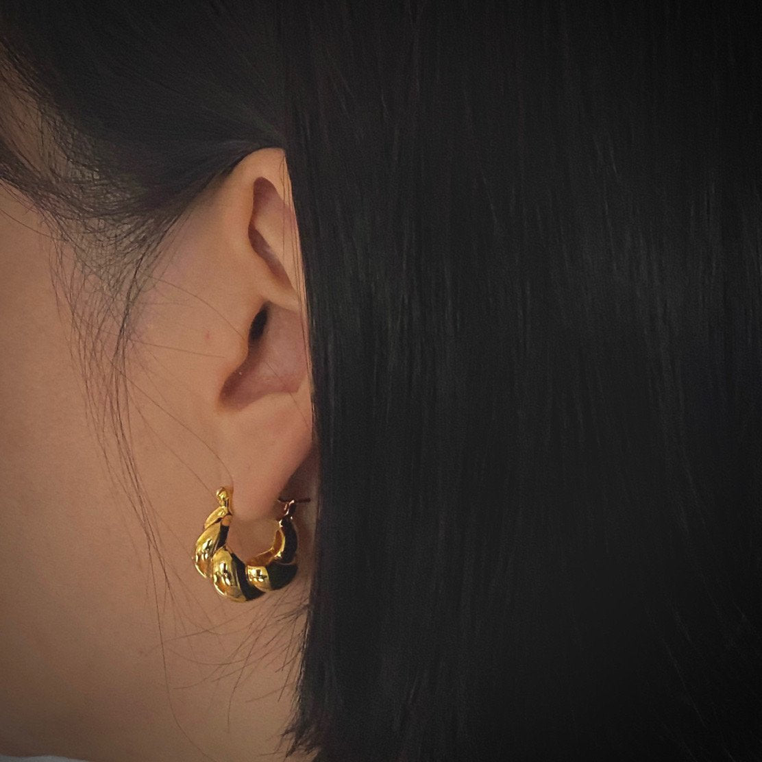 Cro Earrings in Gold