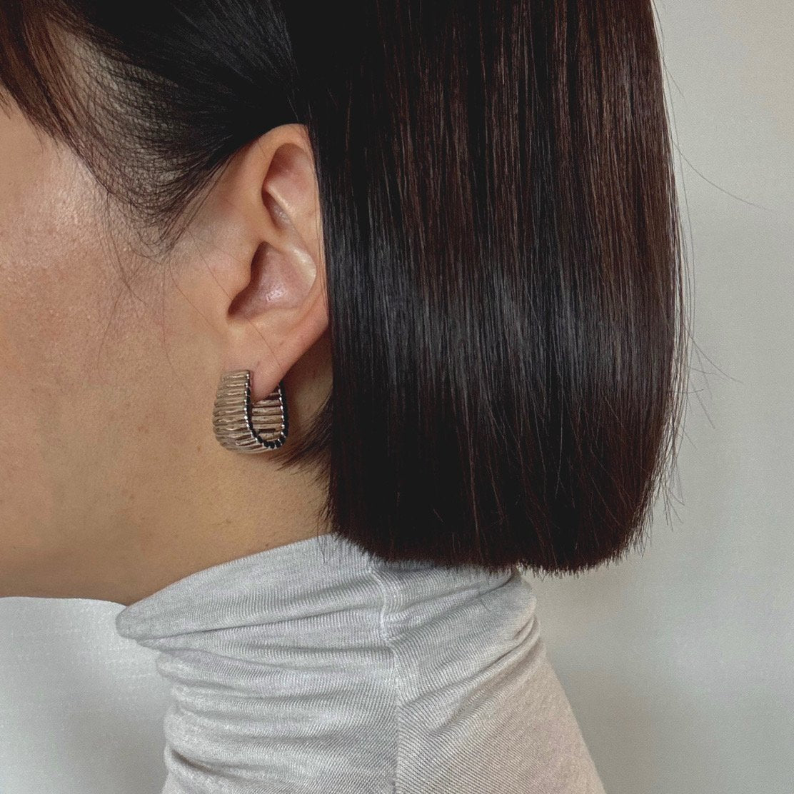 Lap earrings in silver