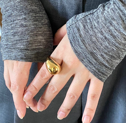 Woosh Ring In Gold