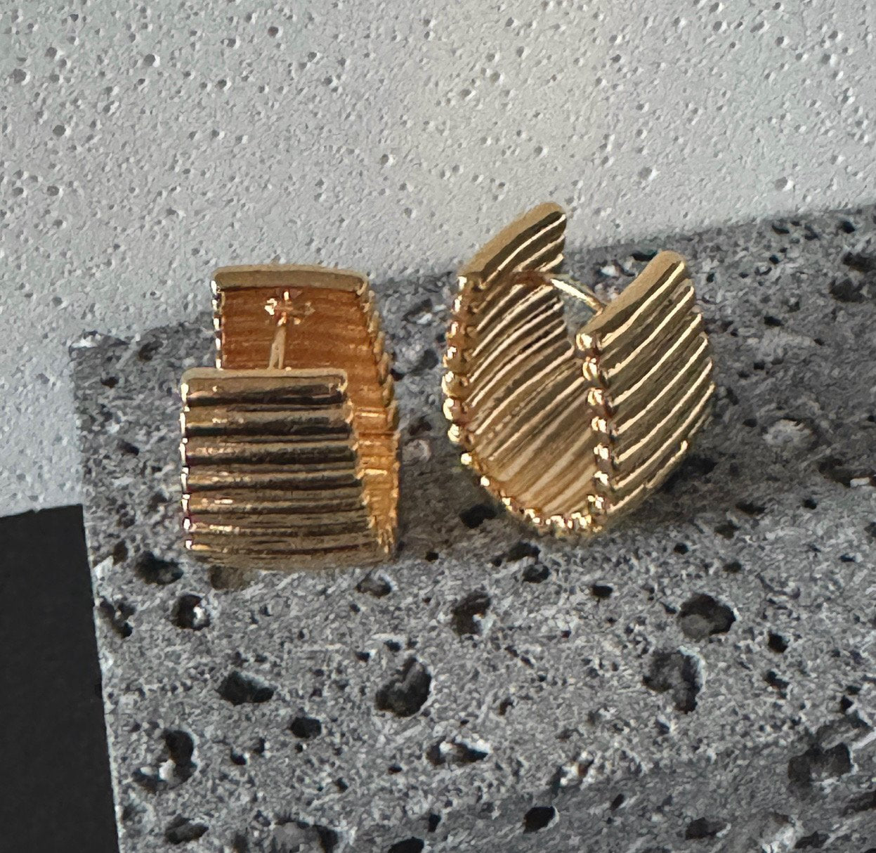 Lap earrings in silver