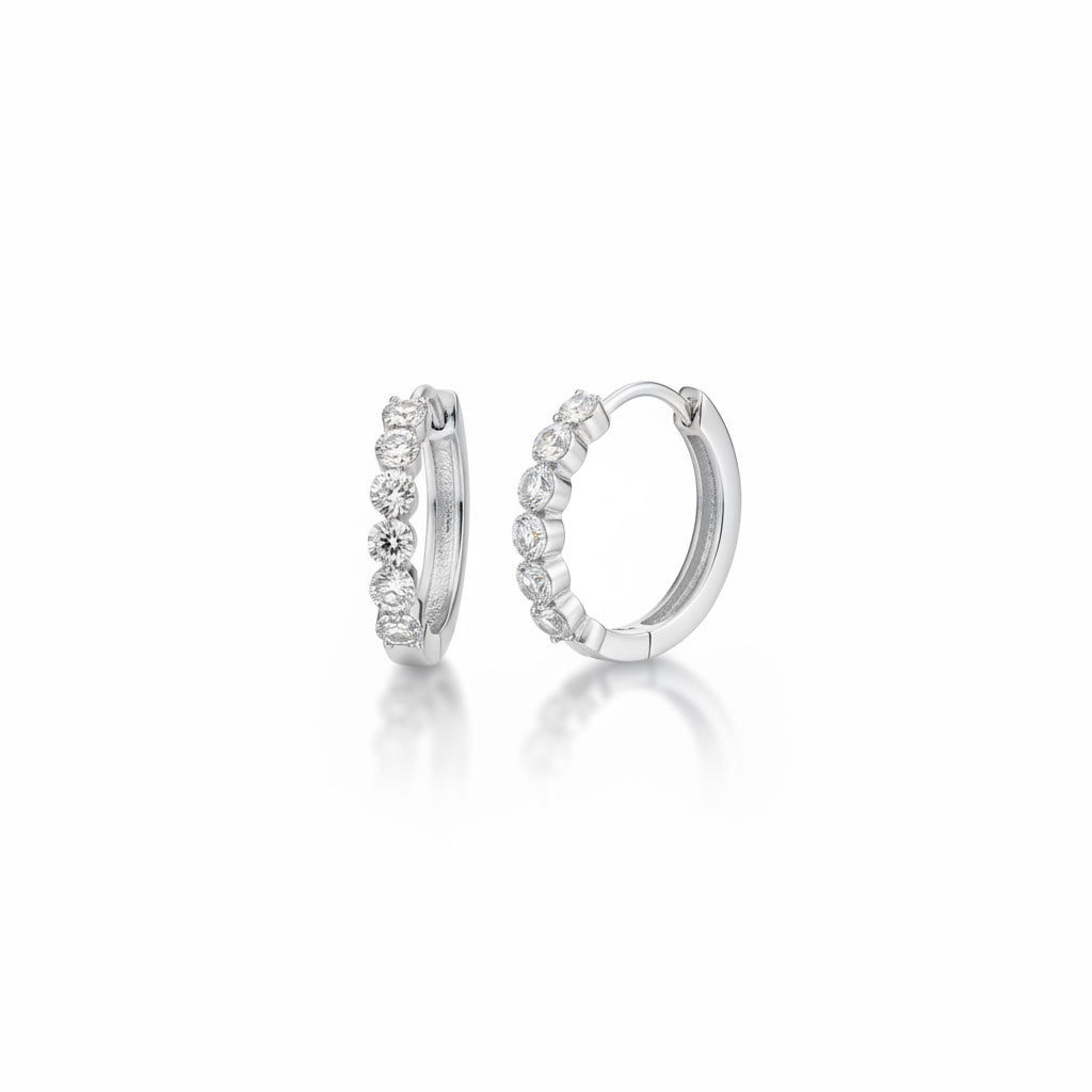 Eternity Earrings Silver