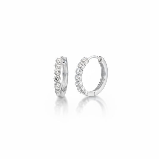 Eternity Earrings Silver