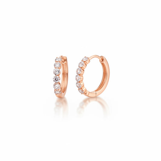 Eternity Earrings Rose Gold