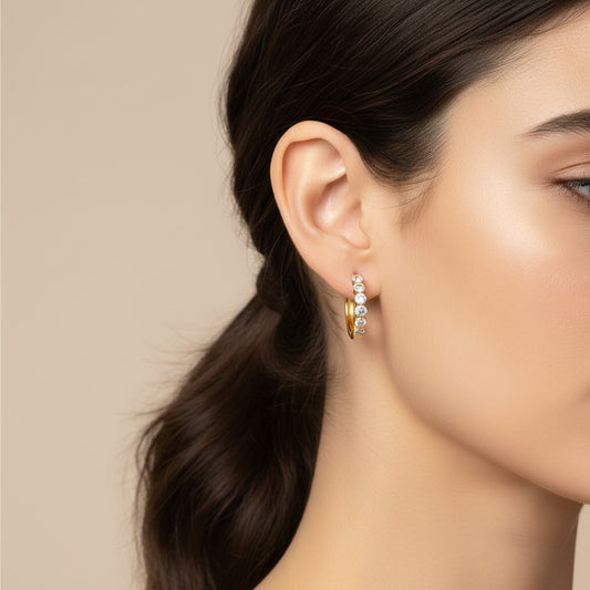 Eternity Earrings Gold