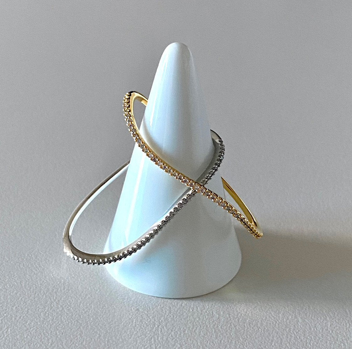 Claire Double Ring silver