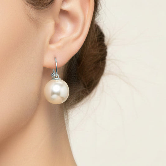 Yuan Pearl Earrings Silver