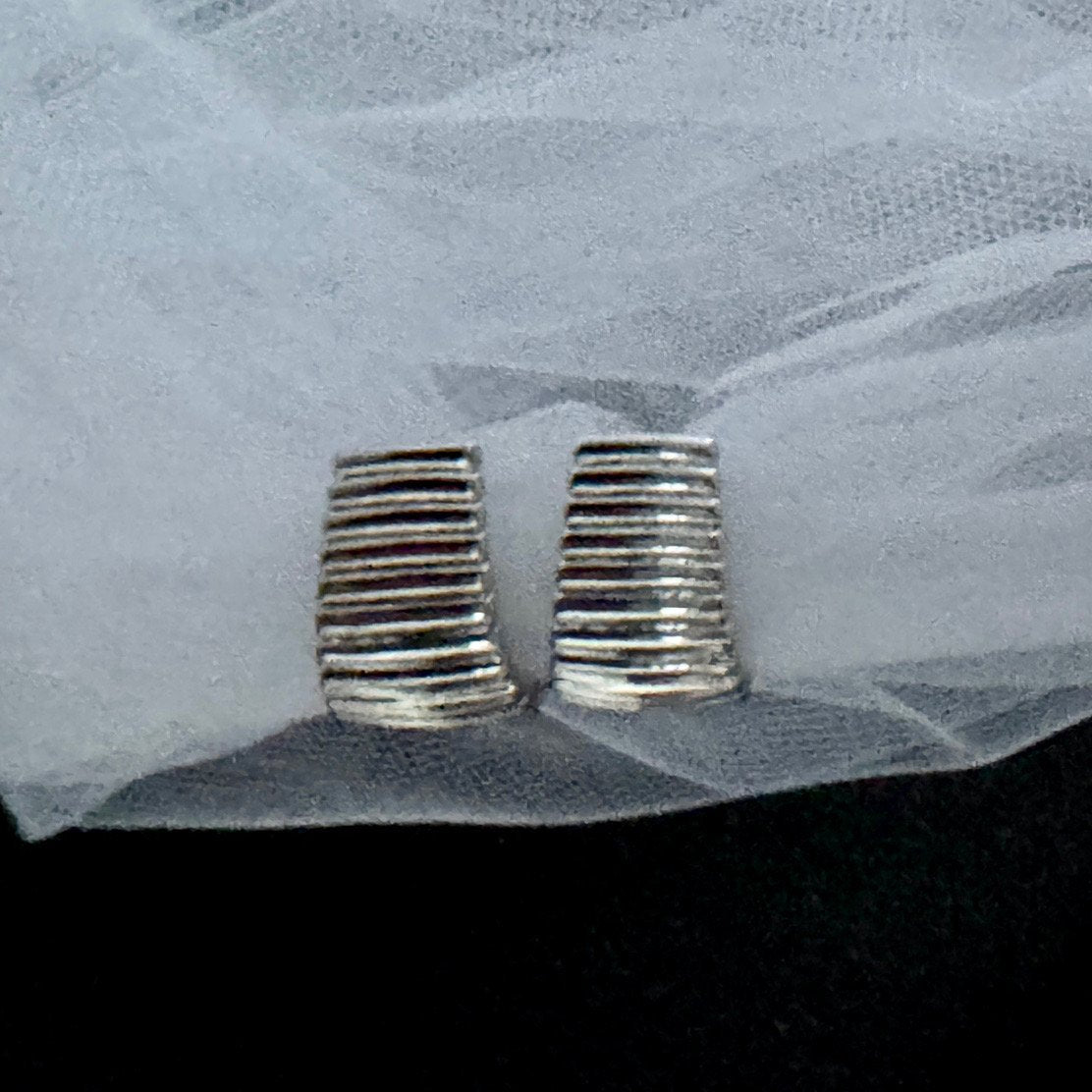 Lap earrings in silver