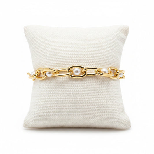 Pearlyn Metal Bracelet Gold