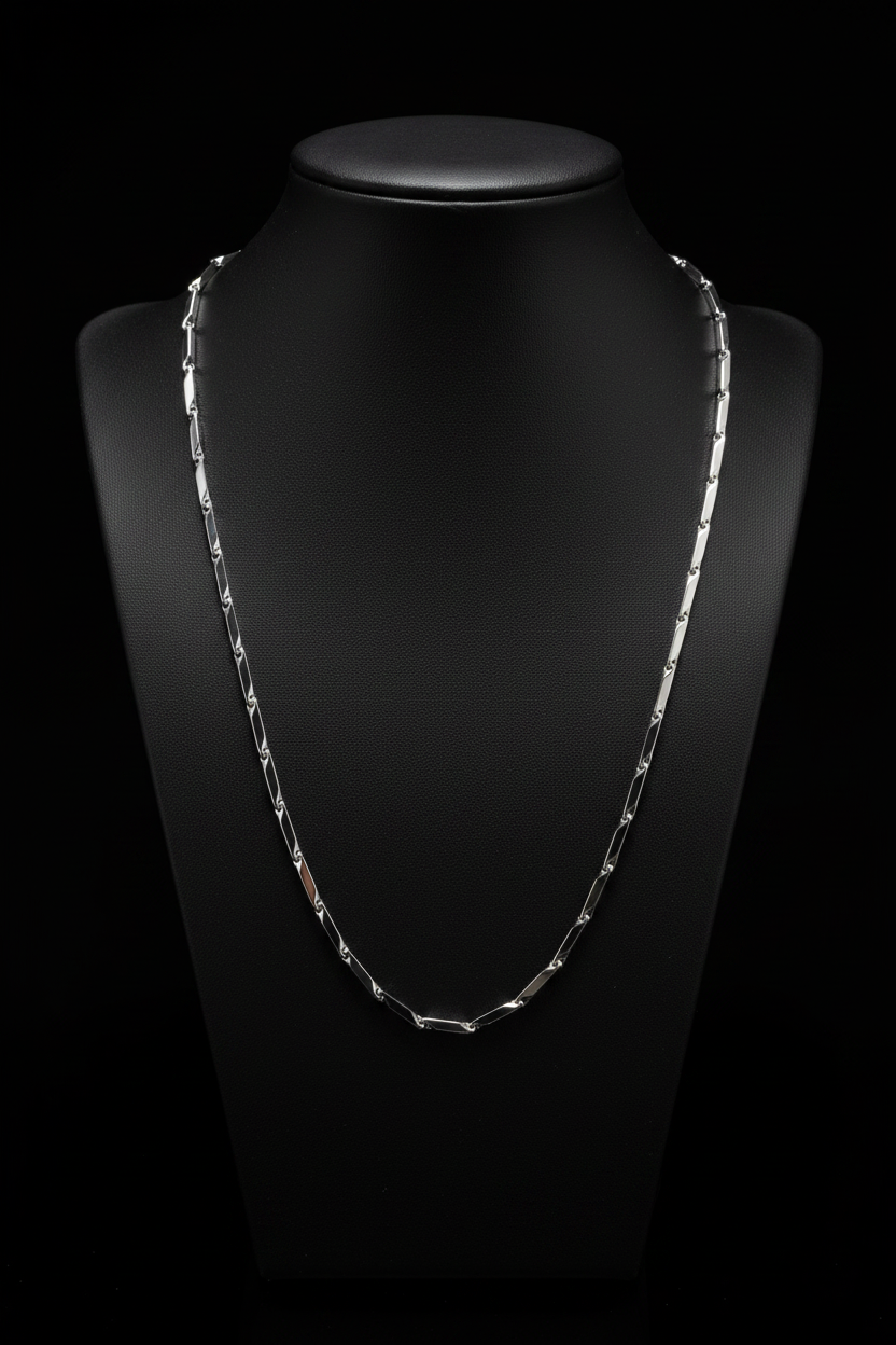 Bar Chain Silver