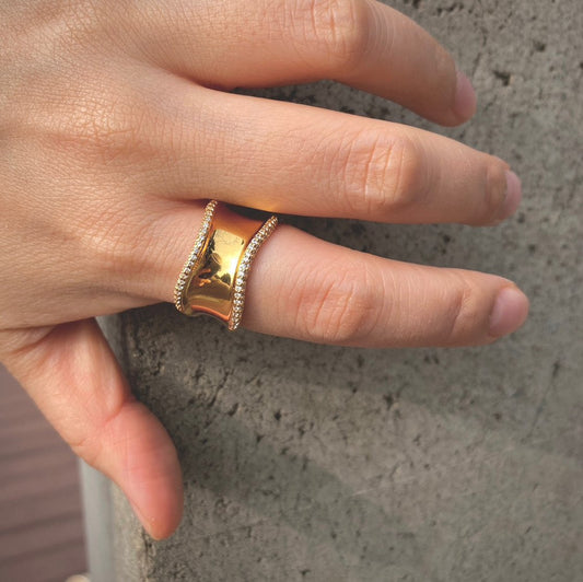 Throm Grande Ring In Gold