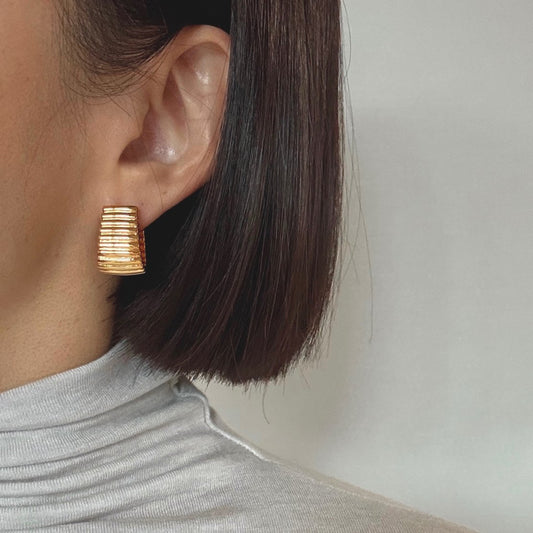 Lap earrings in silver