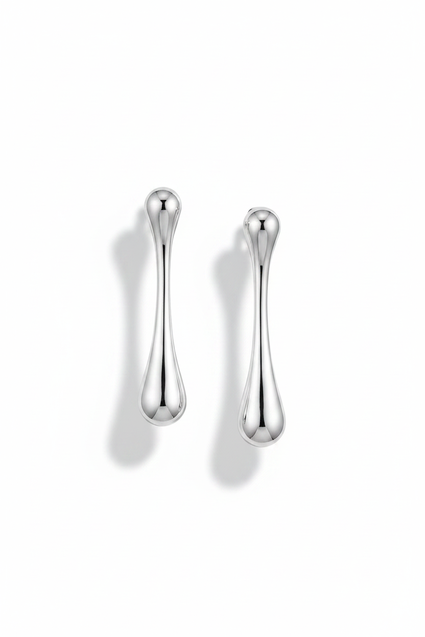 Mace Earrings Silver