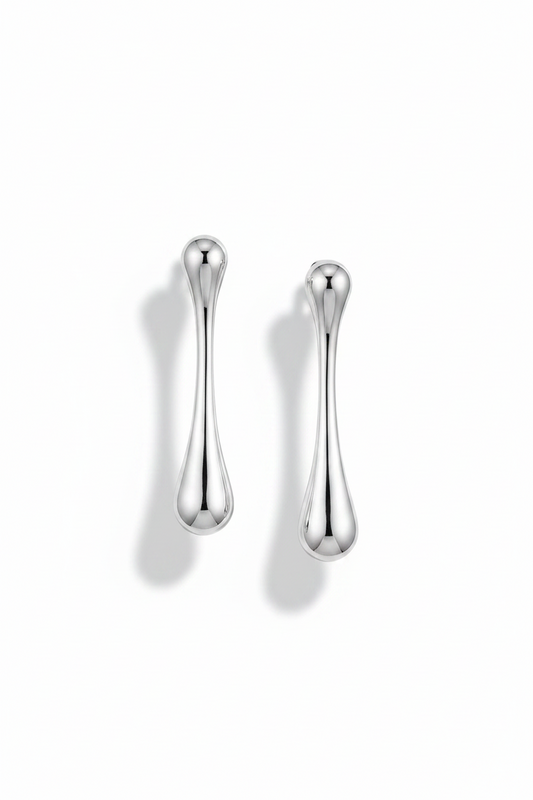 Mace Earrings Silver