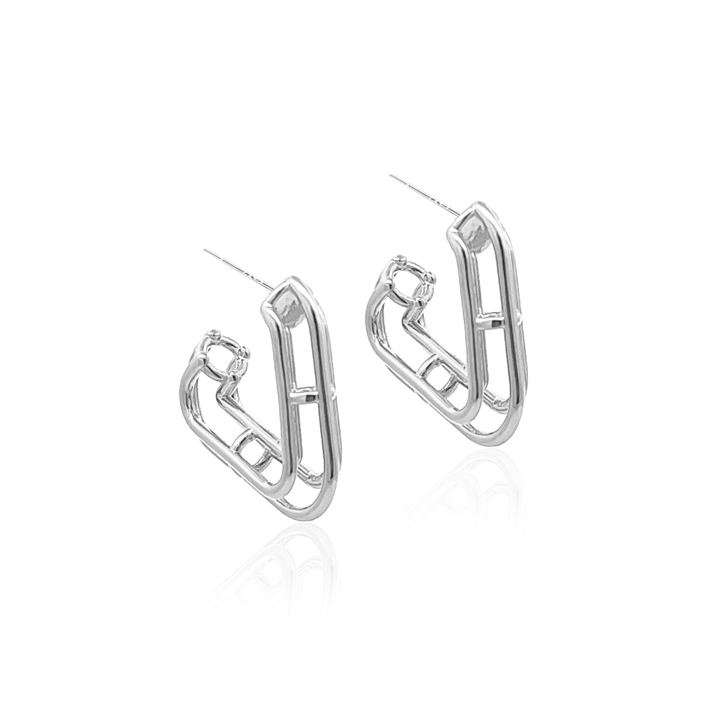 Alps Earrings in Silver