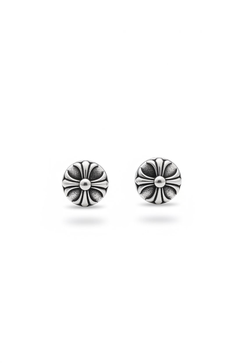 Fleur Plate Earrings Studs