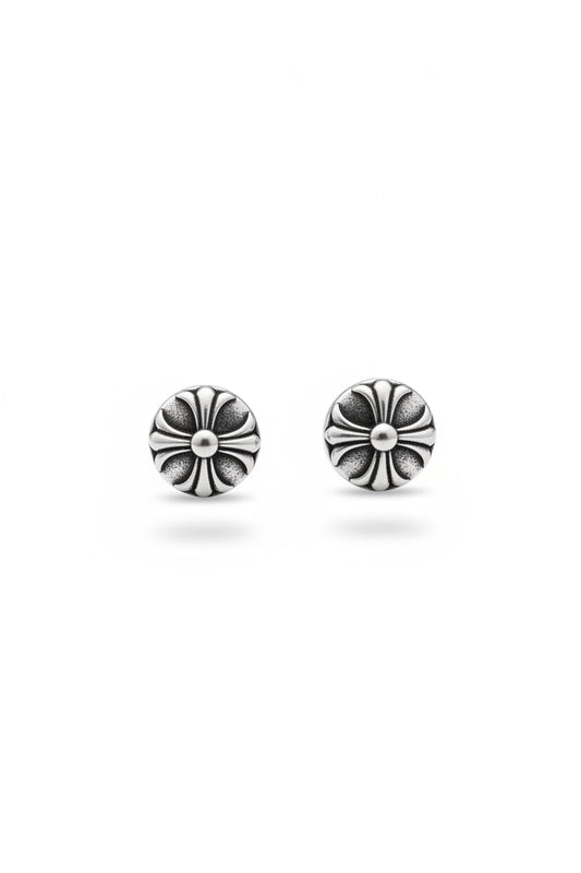 Fleur Plate Earrings Studs
