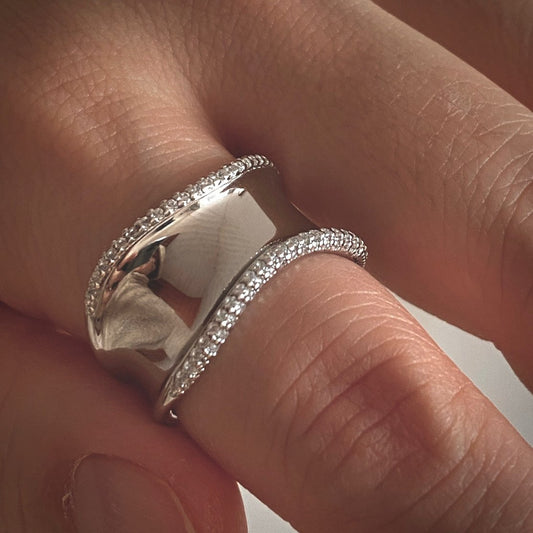 Throm Grande Ring In Sliver